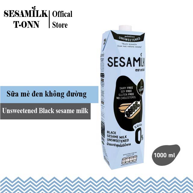 1 Hộp Sữa Mè Đen Không Đường 1.000 ml