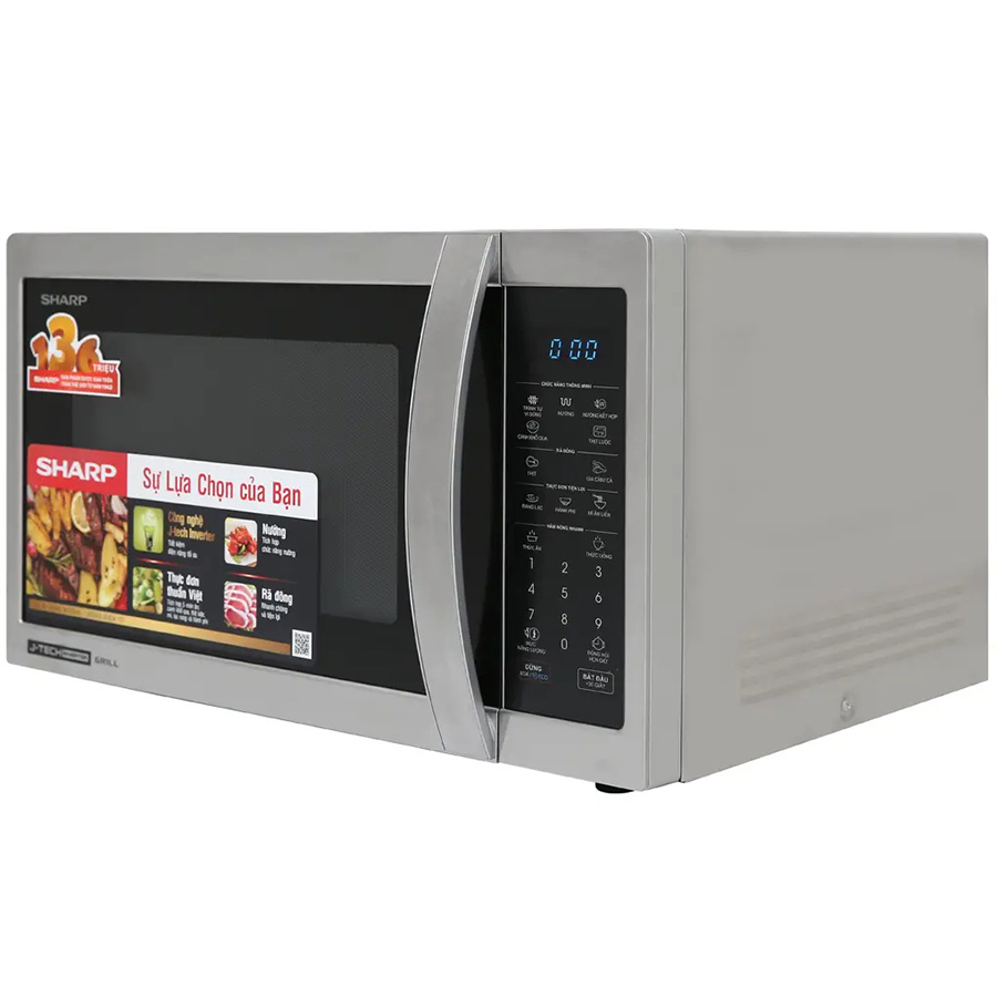 Lò Vi Sóng Điện Tử Có Nướng Sharp R-G52XVN-ST - Hàng Chính Hãng