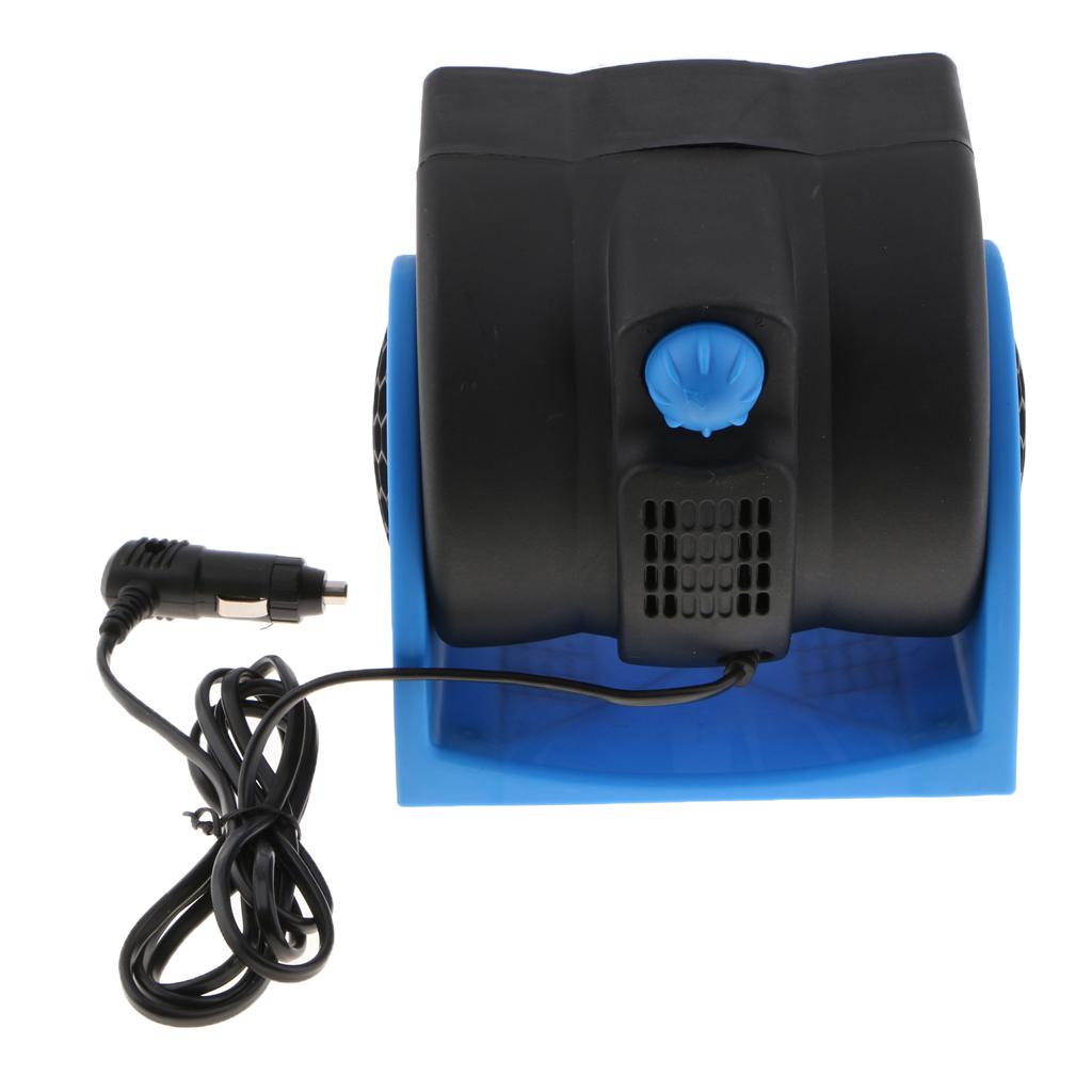 2xCar Truck Cooling Air Fan 12V 2 Speed Silent Cooler Fan w/ Cigarette Lighter
