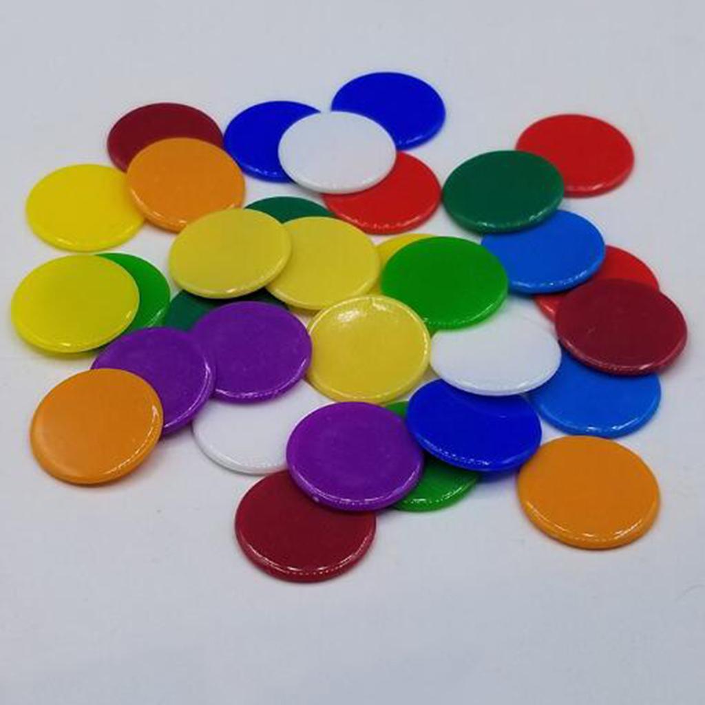 100 Cái Poker Chips Tiền Xu Cung Cấp Sòng Bạc Màu Rắn Trò Chơi Gia đình