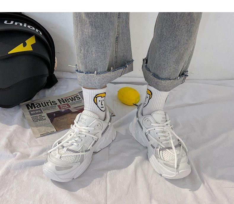 Giày thể thao phối lưới thoáng khí hợp thời trang cho nữ