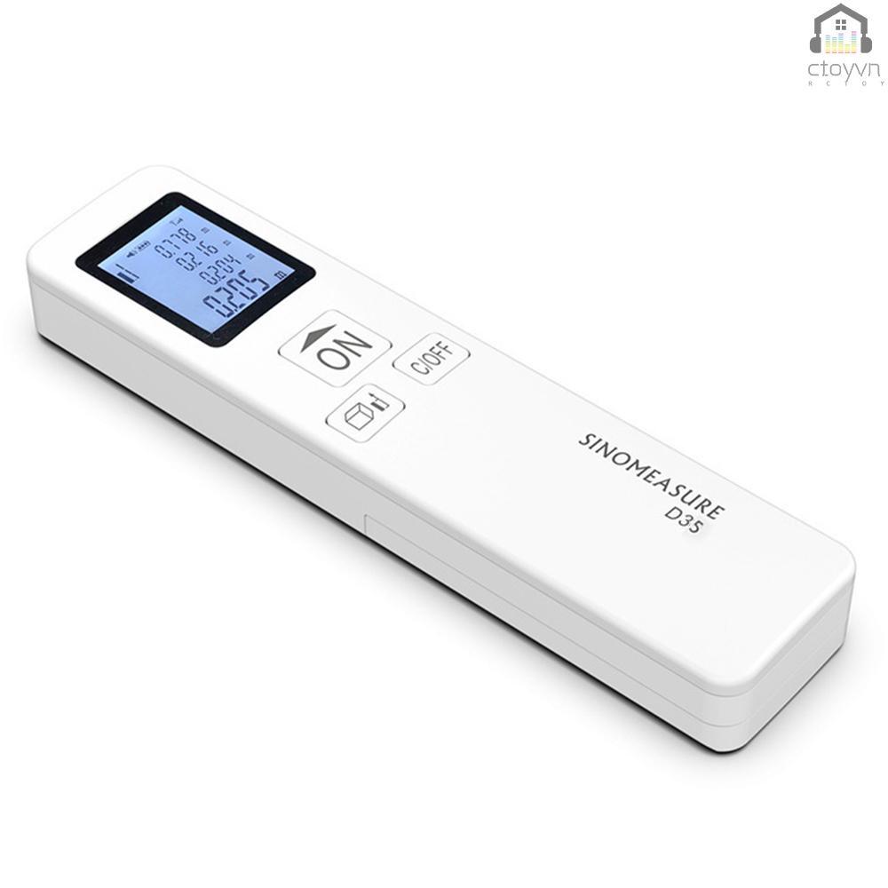 D35 Laser Rangefinder Infrared Measurement 115ft 35m Portable Mini Laser Distance Area Meter Battery Powered Digital Distance Measurer