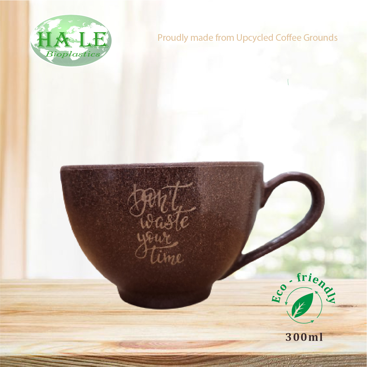 Ly latte từ bã cà phê "Don't waste your time"