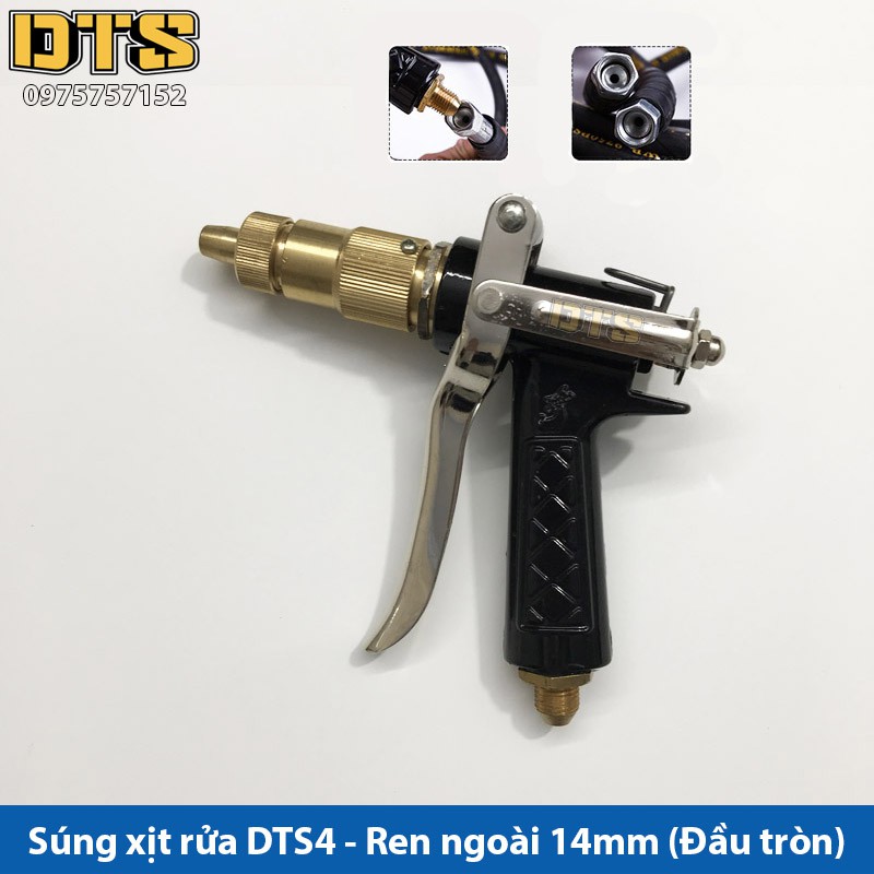 Máy xịt - rửa xe kim loại áp lực cao DTS4 - Ren ngoài 14mm