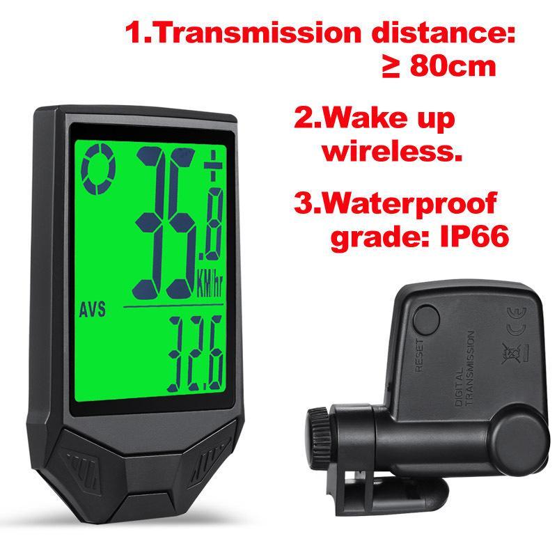 Đồng hồ bấm giờ xe đạp Glow Mountain Bike Speed Đồng hồ đo tốc độ ngoài trời