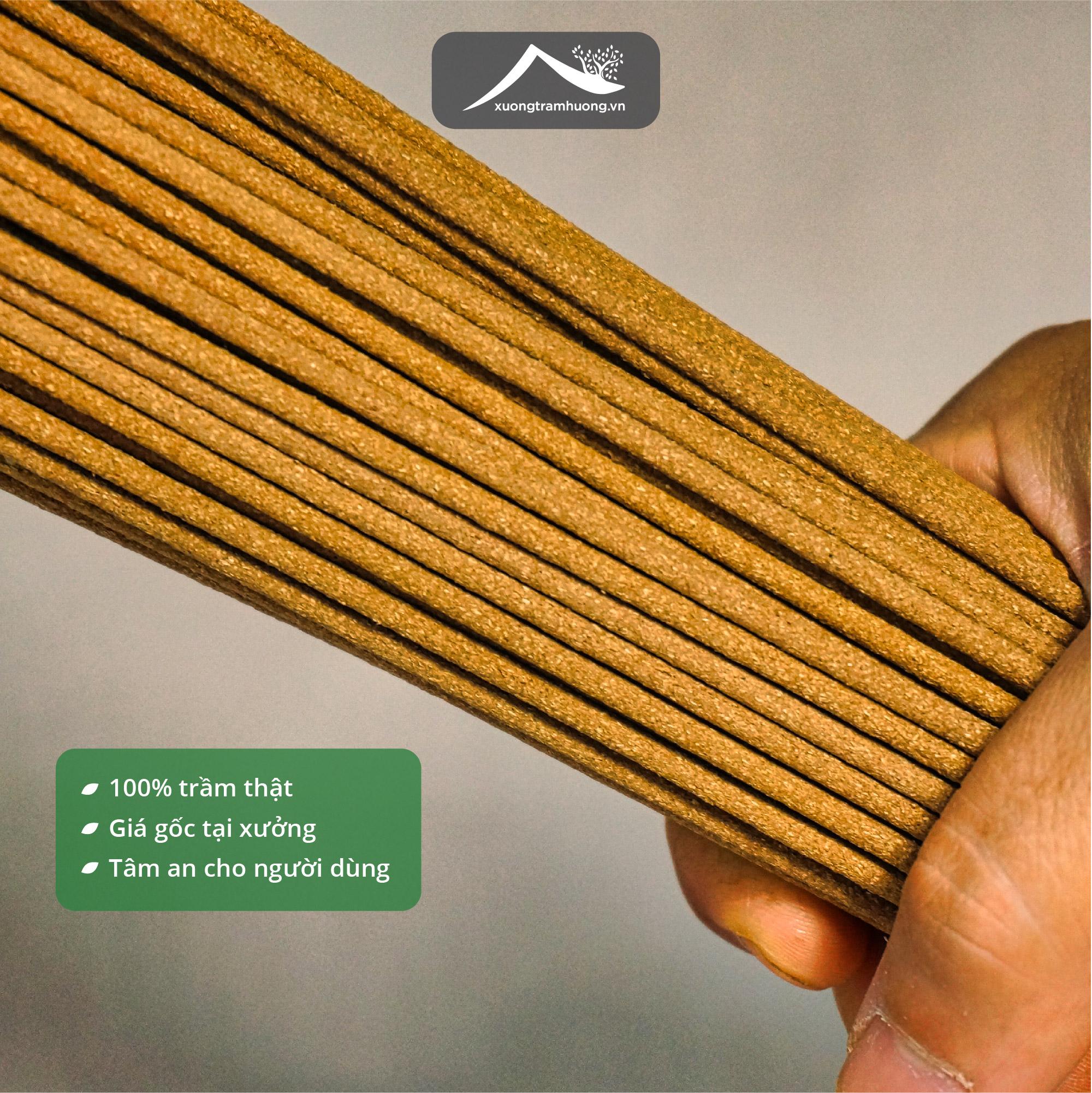 Nhang Trầm Hương Sạch Xưởng Trầm Hương Thơm Vừa An Toàn Sức Khoẻ 100 Cây Xông Nhà Tẩy Uế