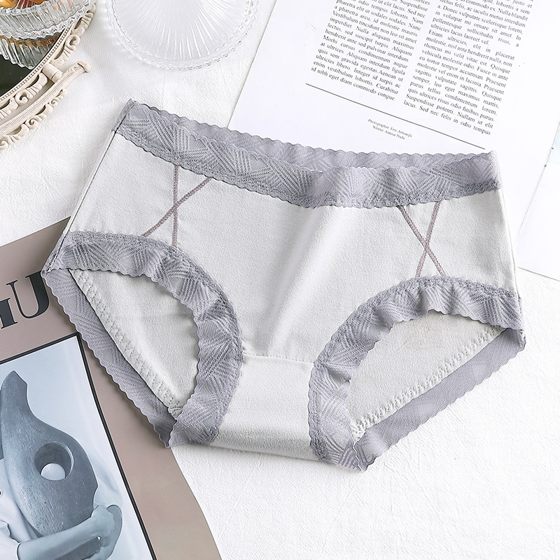 Quần lót cotton cao cấp viền ren to bảng