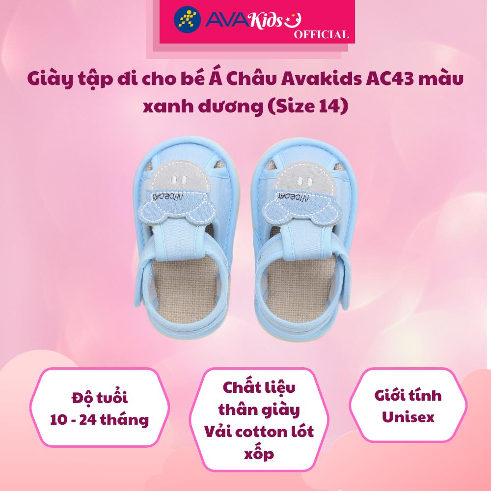 Giày tập đi cho bé Á Châu Avakids AC43 màu xanh dương