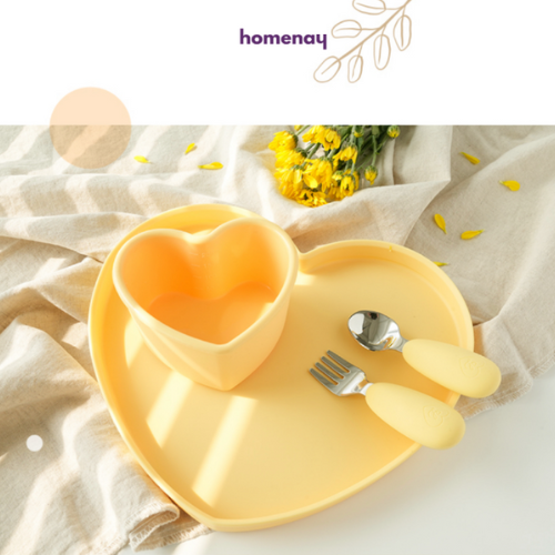 Combo muỗng nĩa cho bé Loveat