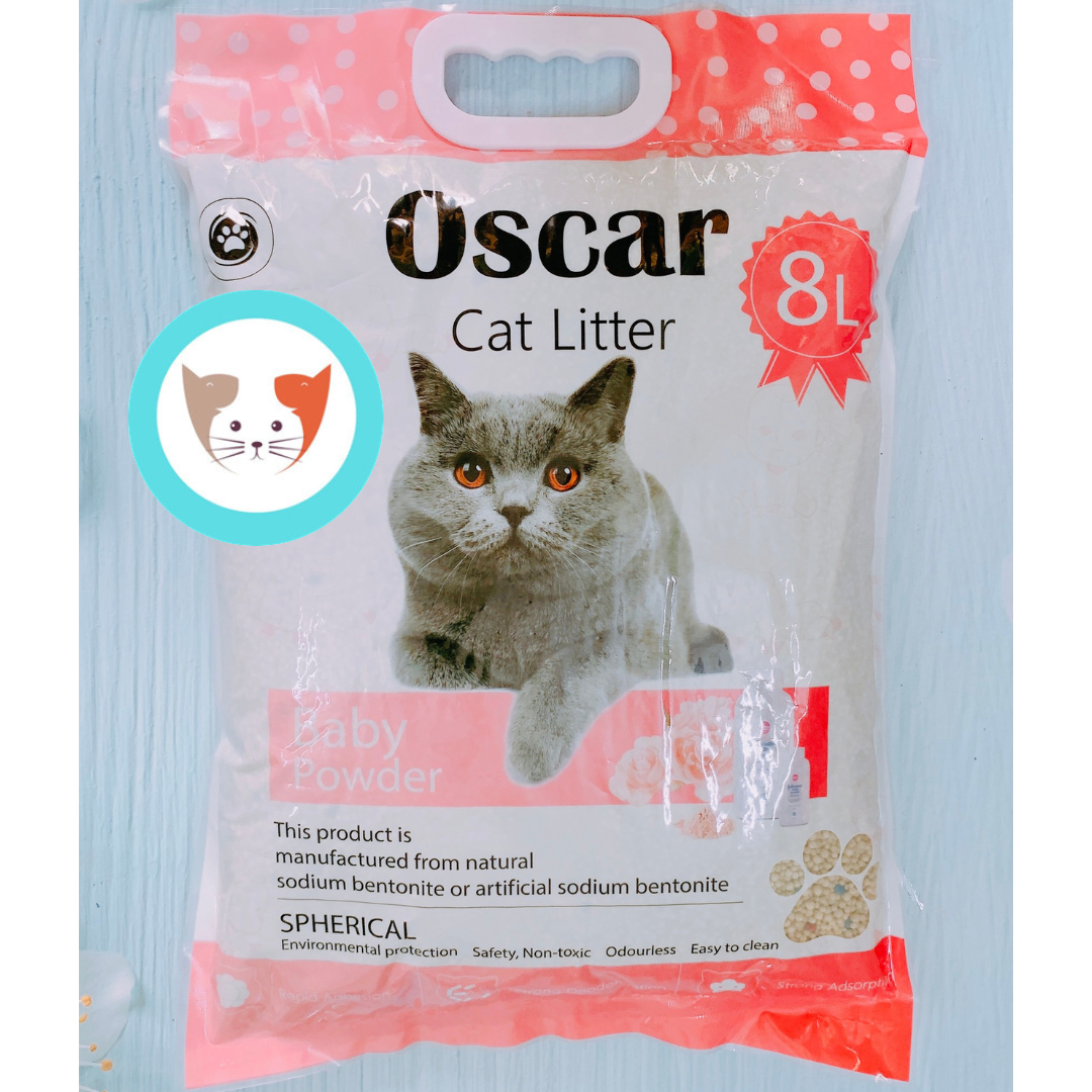 Cát Vệ Sinh Oscar 8L  Cho Mèo - Siêu vón cục nhanh - Khử Mùi - Ít Bụi