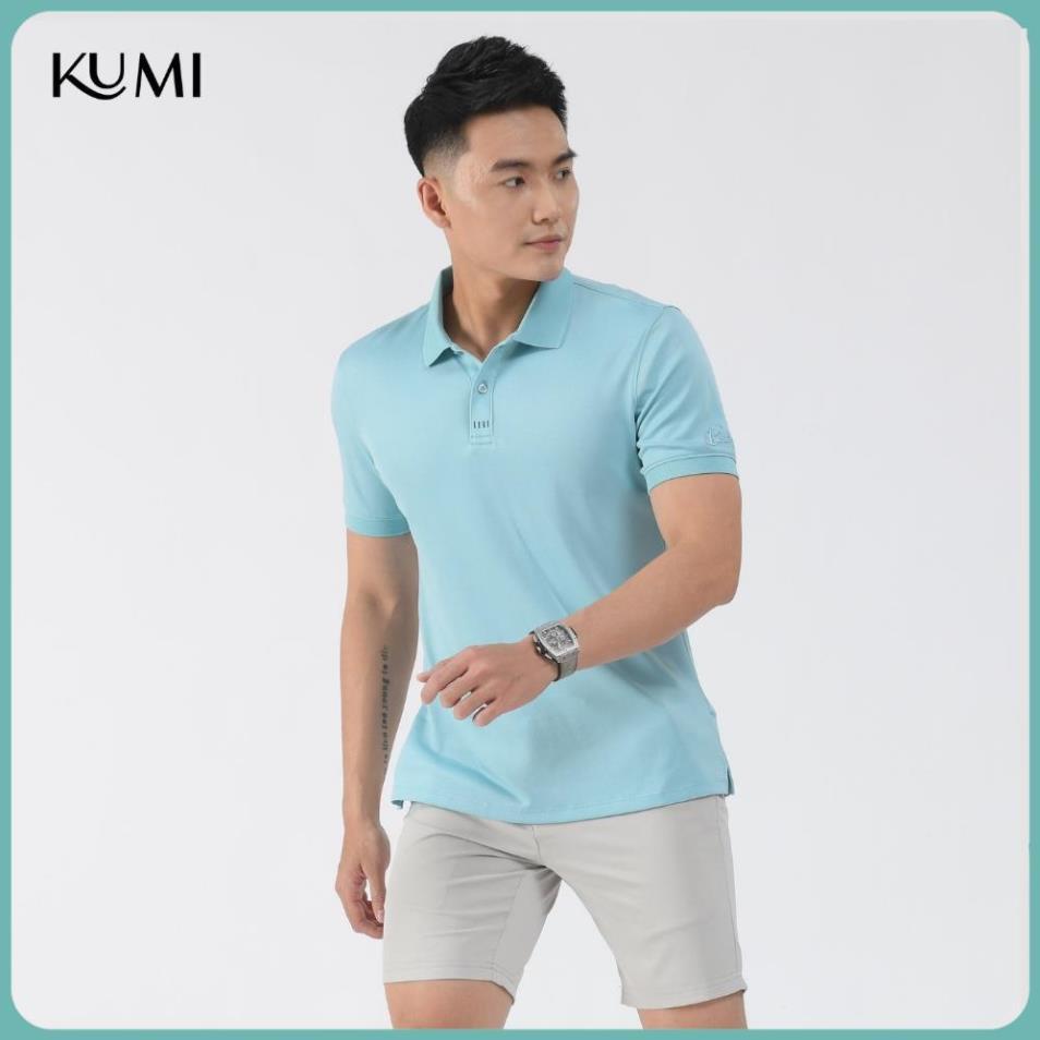 Áo Polo Nam Chất Thun Cá Sấu Poly Cao Cấp Thiết Kế Đơn Giản Trẻ Trung Lịch Sự Chống Nhăn Kumi - Xanh Ngọc