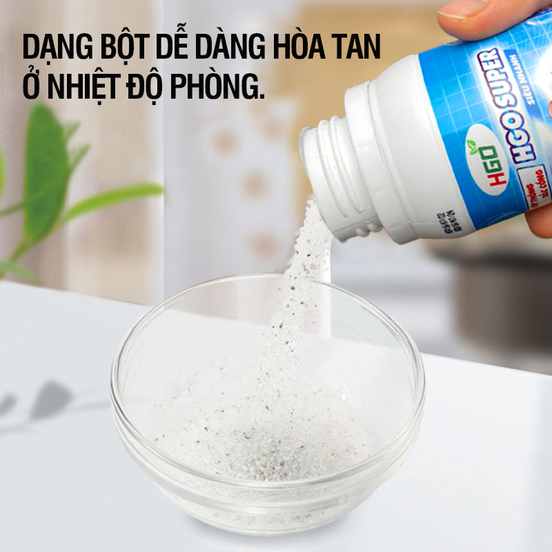 [COMBO 3] Bột thông cống cực mạnh HGO SUPER siêu nhanh, siêu mạnh, siêu an toàn 250gram