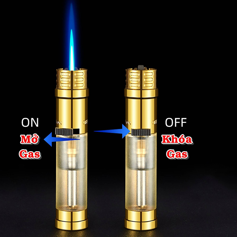 Bật Lửa Khè Gas Đá Rảnh Tay Lộ Thiên Honest 626 – Xài Gas (giao màu ngẫu nhiên)
