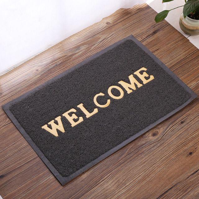 Chùi chân  nhựa Welcome  50*70cm nhựa PVC 3A, chống trơn trượt , sáng trọng bền đẹp