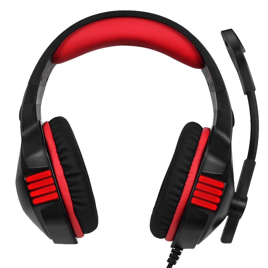 Gaming Stereo Headset Soft Memory Earmuffs Headphone with Light