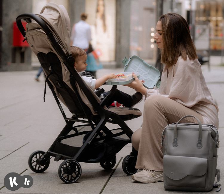 Xe đẩy gấp gọn tự động Kinderkraft NUBI2 cho bé từ 0 tháng tuổi đến 22kg - Hàng chính hãng