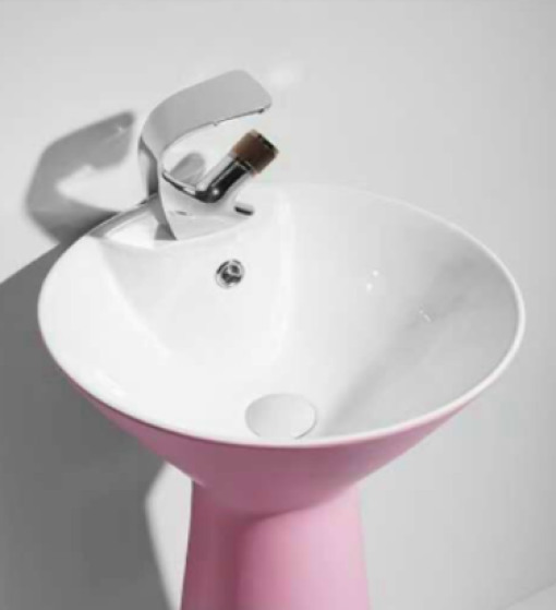 CHẬU LAVABO TRỤ TRÒN LIỀN KHỐI GROVES GRL NTT01