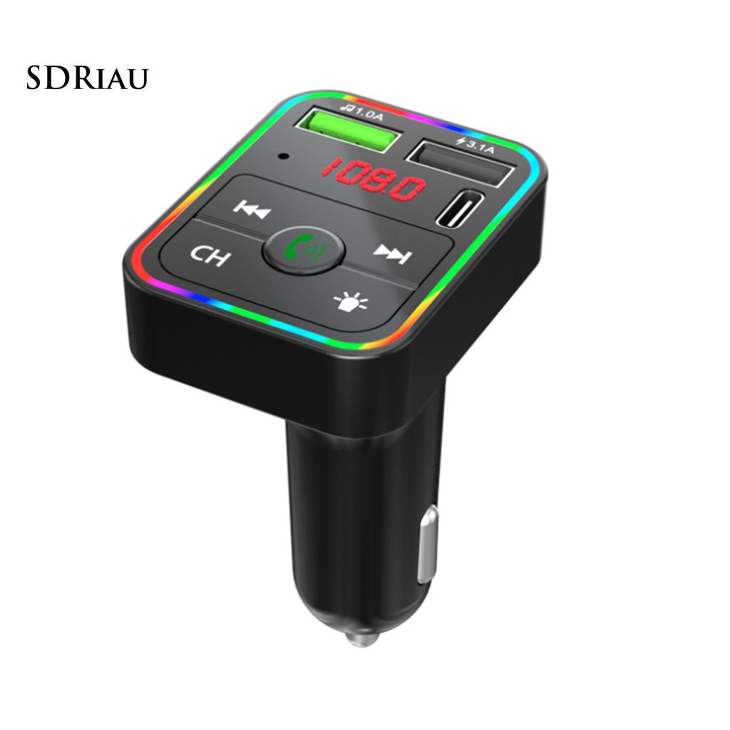 *QXDZ* 12V/24V Universal Dual USB Bluetooth 5.0 FM Transmitter MP3 Music Player Fast Charging Charger for Car Auto