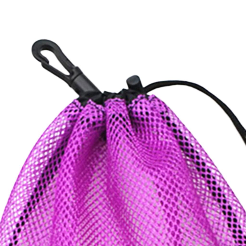2Pcs Durable Mesh Nets Bag Pouch Golf Tennis Ball Carrying Holder Storage
