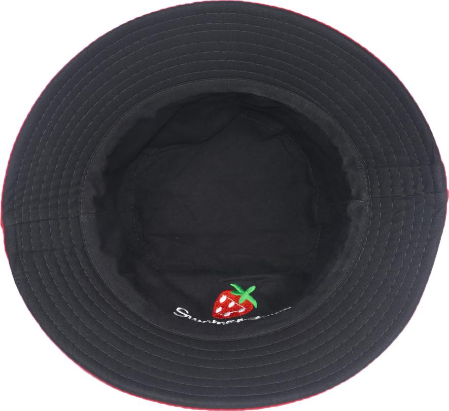Nón bucket nam nữ thời trang đội được 2 mặt độc đáo Summer Time hình quả dâu tây đẹp mắt