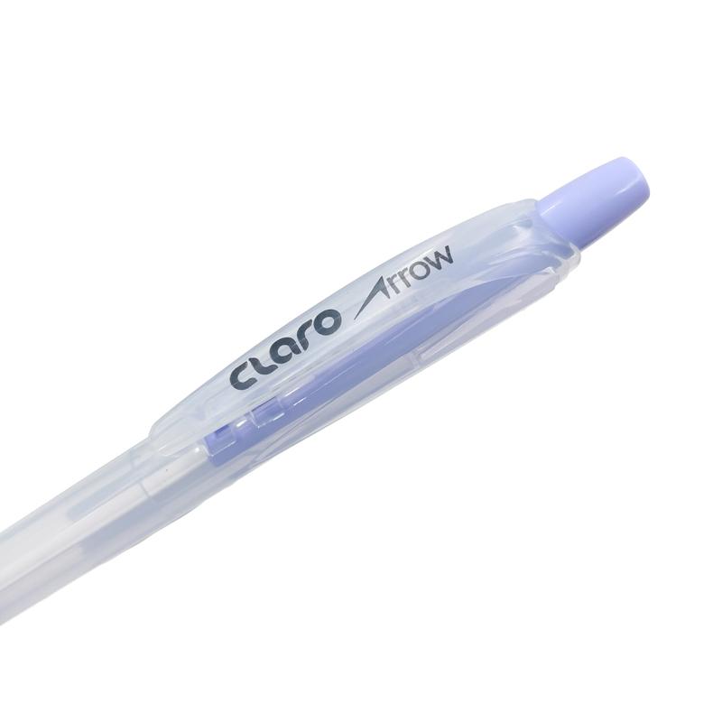 Bút Bi Claro Arrow 0.5 mm - Mực Xanh - Thân Bút Màu Tím