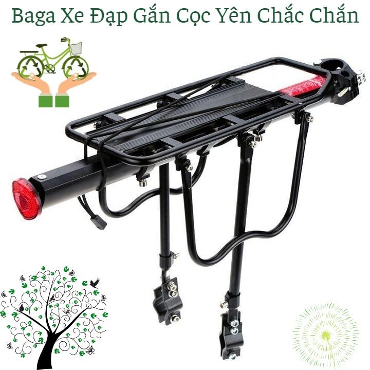 Gác Baga Nhôm Xe Đạp Kẹp Cốt Yên Cao Cấp Chắc Chắn