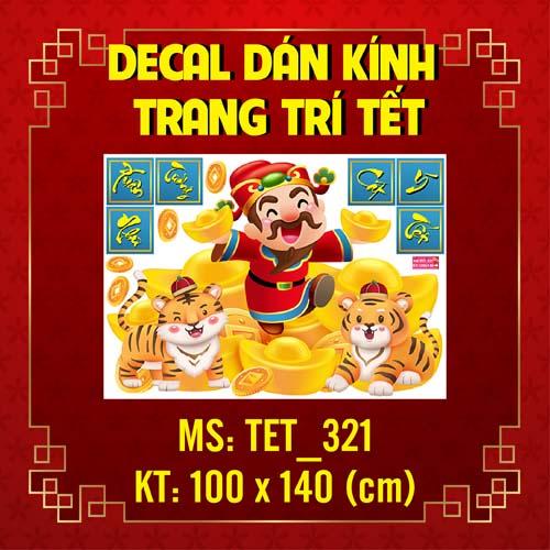 DECAL TRANG TRÍ TẾT NGUYÊN ĐÁN 2022 COMBO SỐ 16