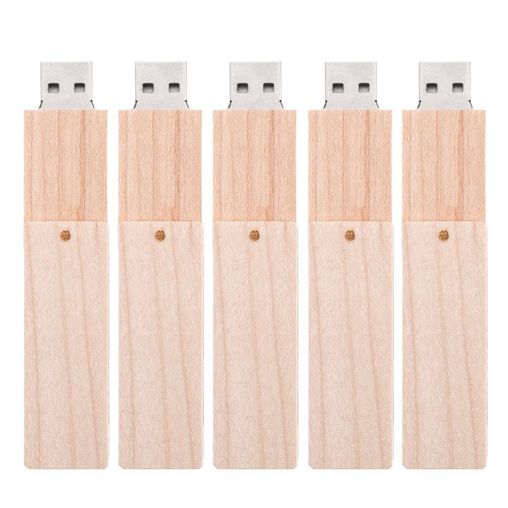 Rotatable Mini USB2.0 Flash Drive Thumb Pen Drives Memory Stick Wooden