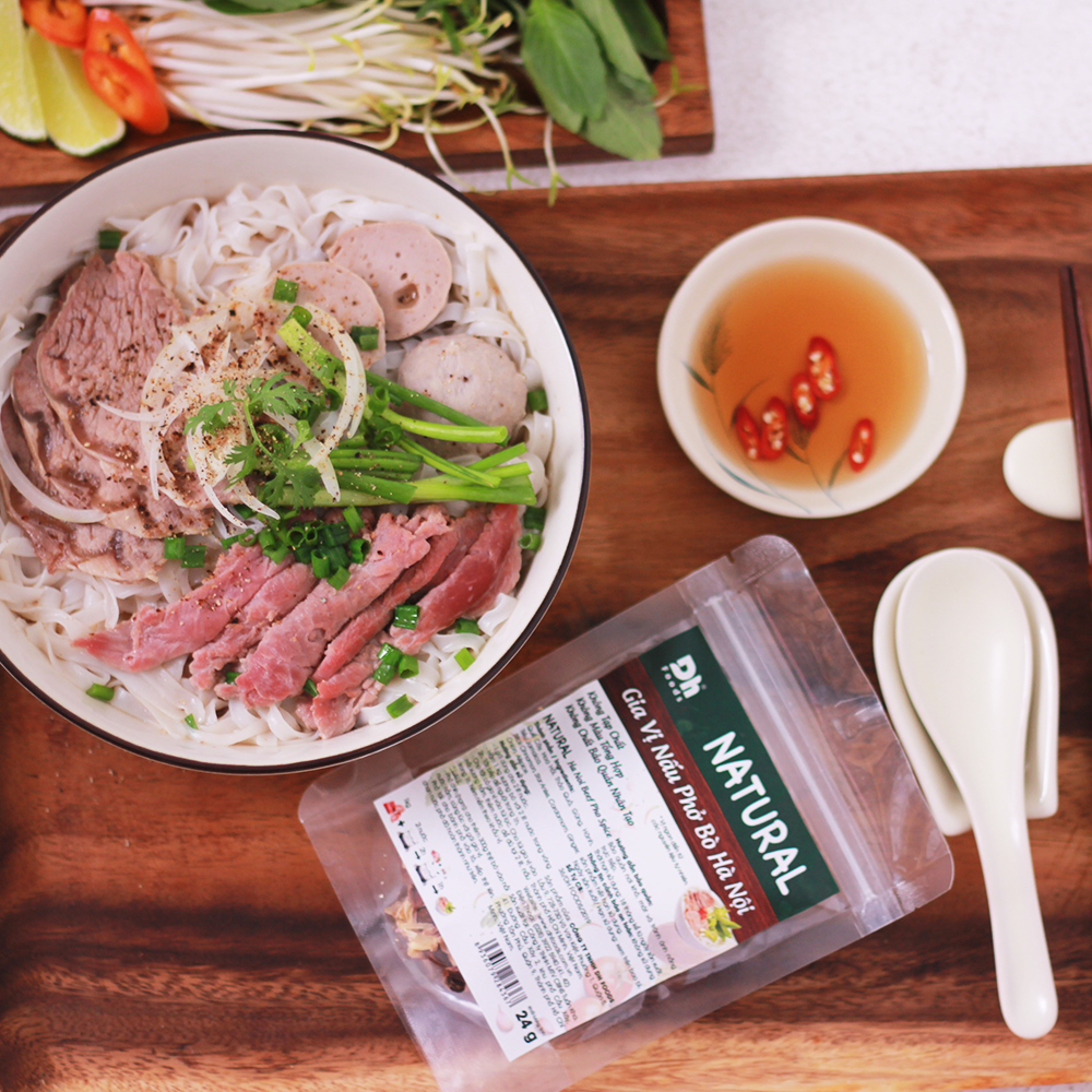 Hộp Gia Vị Nấu Phở - Bún Bò Dh Foods - Set 6 sản phẩm gia vị nấu phở và bún bò - gia vị Phở Bò Hà Nội, Phở Gà và Bún Bò Huế