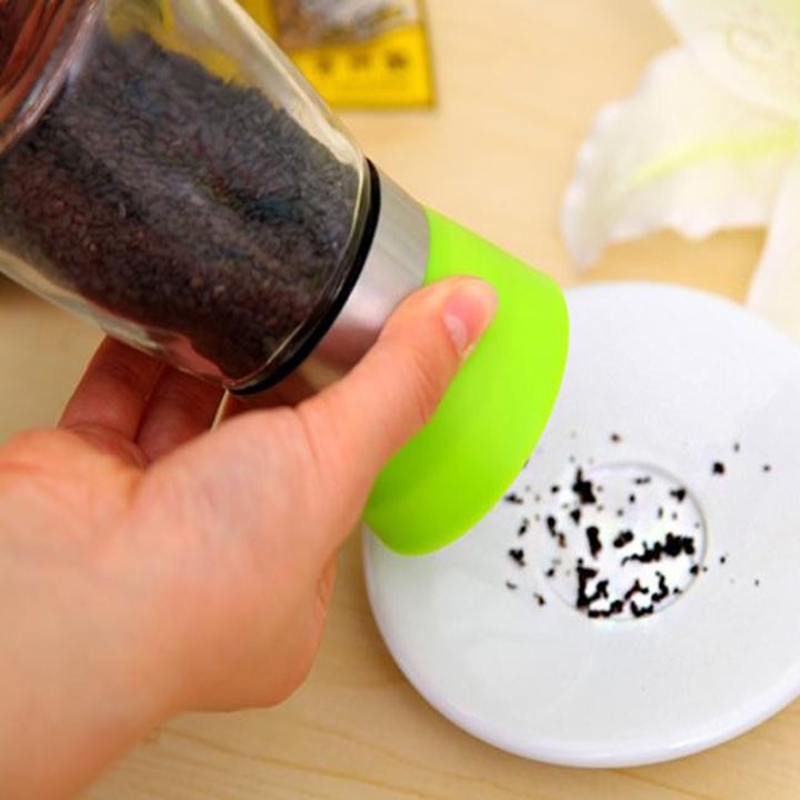 CỐI XAY TIÊU CẦM TAY TIỆN DỤNG BẰNG THỦY TINH CÓ TAY VẶN TIỆN LỢI