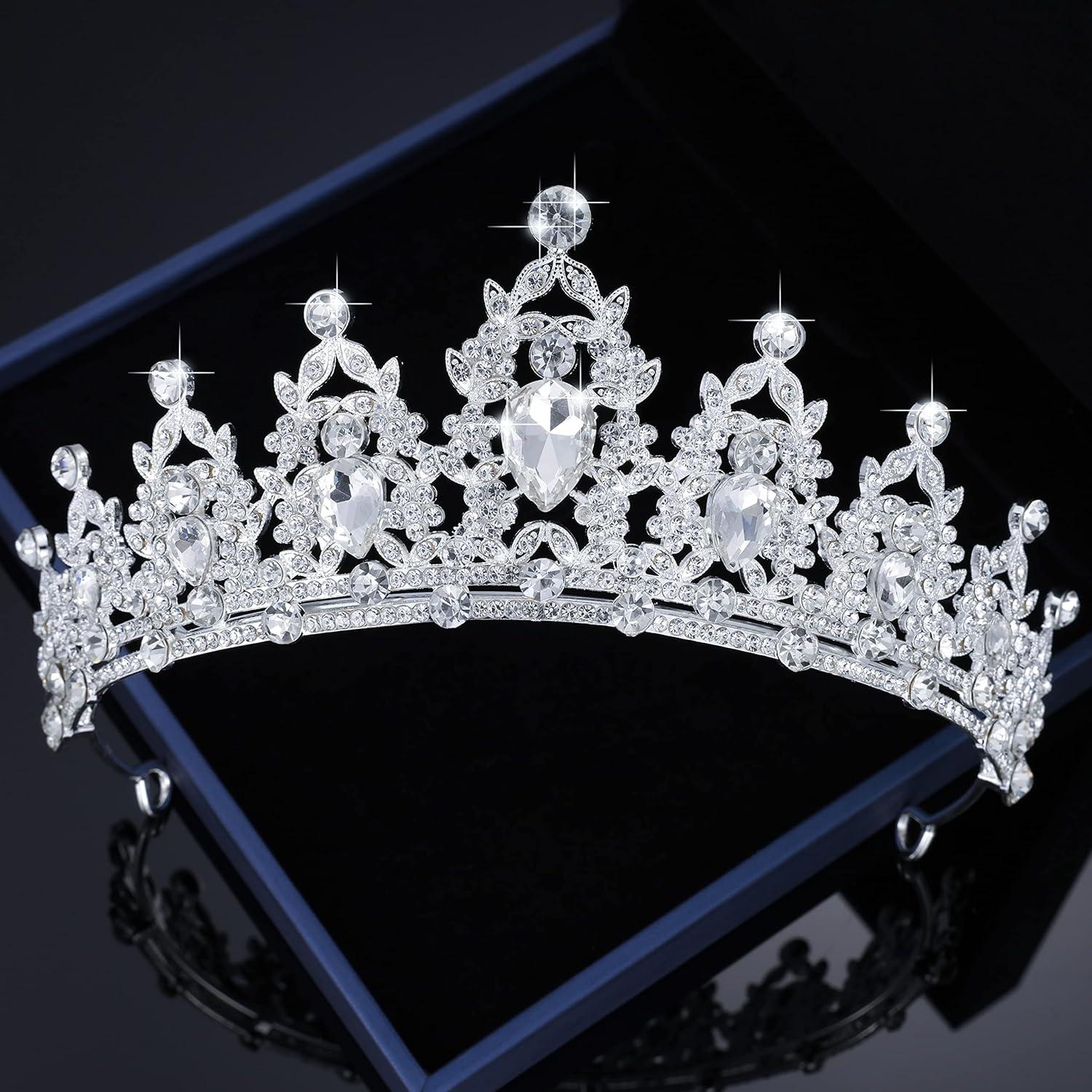 Nữ hoàng vương miện và vương miện công chúa Tiara cho phụ nữ và cô gái băng đô  cho cô dâu
