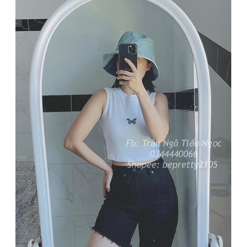 Áo croptop sát nách basic