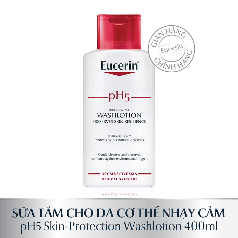 Sữa tắm cho da nhạy cảm Eucerin pH5 Washlotion 400ml