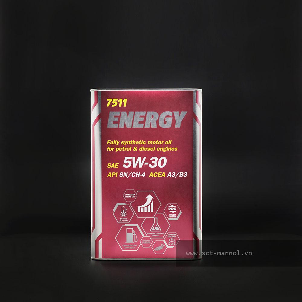 [PRO] Nhớt MANNOL 7511 Energy 5W-30 1L/ 4L Tổng Hợp Toàn Phần Chứa Ester