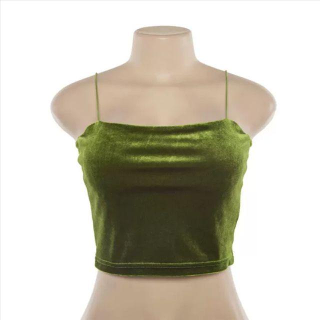 Hàng sẵn. Croptop hai dây retro vintage cá tính