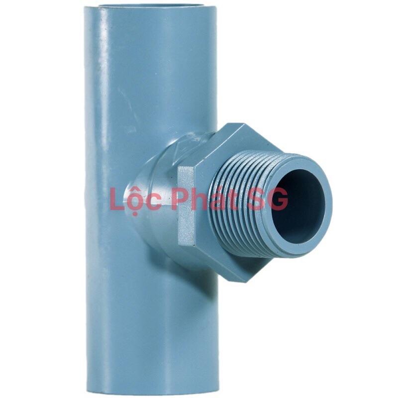 Tê răng ngoài, Tê răng ngoài giảm ống PVC phi 21, 27, 34, phụ kiện ống nước PVC có ren