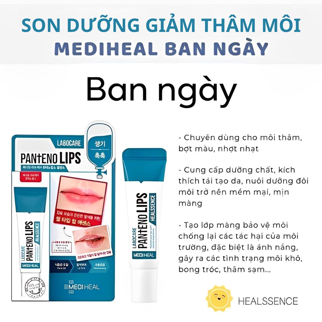 Son Dưỡng Môi Mediheal Tẩy Tế Bào Chết Labocare Pantenolips 10ml