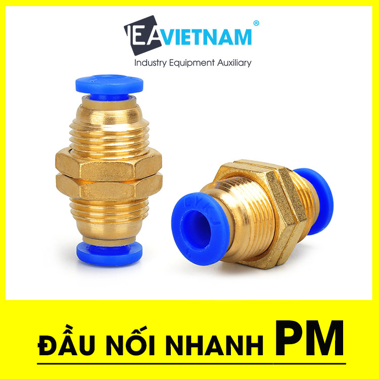 Đầu nối nhanh khí nén PM PM4 PM6 PM8 PM10 PM12