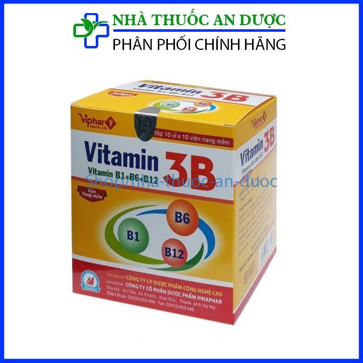 Viên uống Vitamin 3B giúp ăn ngon ngủ tốt, giảm đau nhức, tê bì chân tay hộp - 100 viên