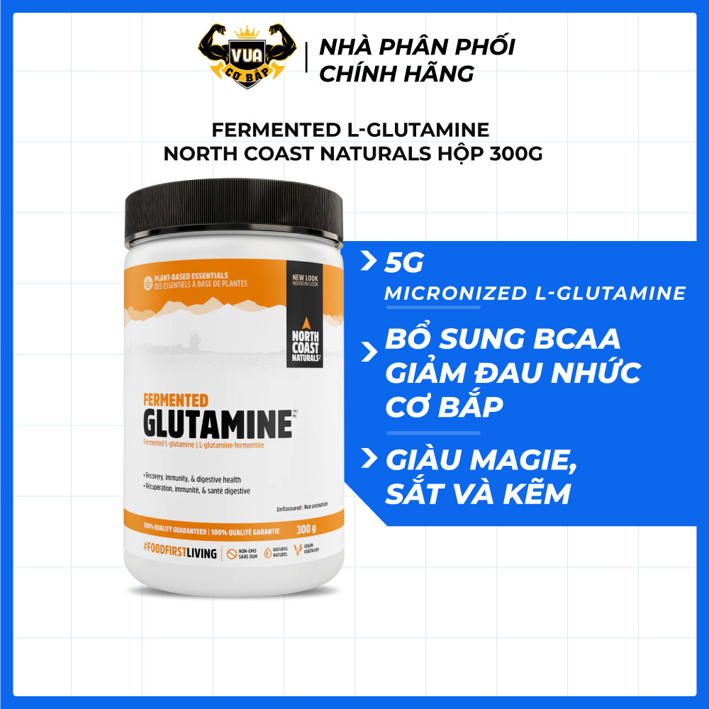 Fermented L-Glutamine North Coast Naturals Hộp 300g