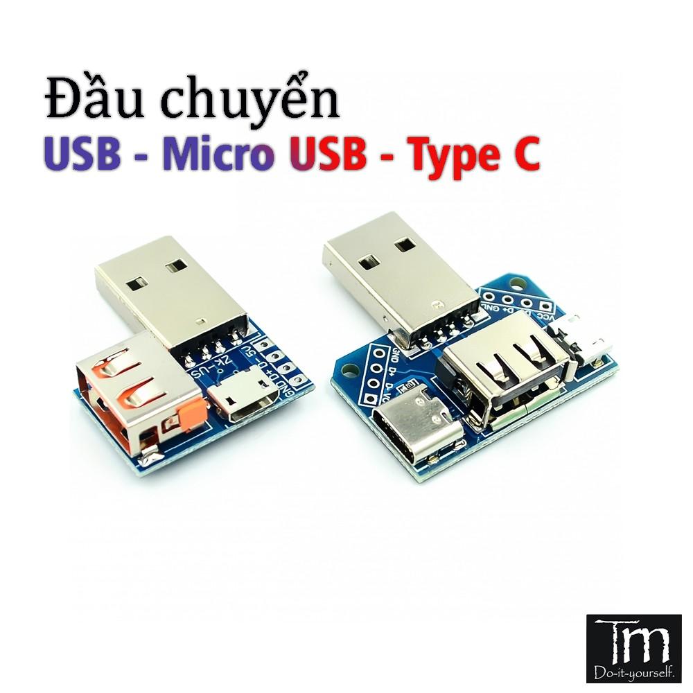 Modul Chuyển Đổi USB - MicroUSB - TypeC