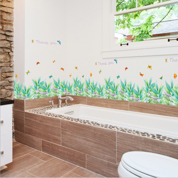 Decal dán trang trí chân tường phong cách Bắc Âu DCT044 - 2 bộ