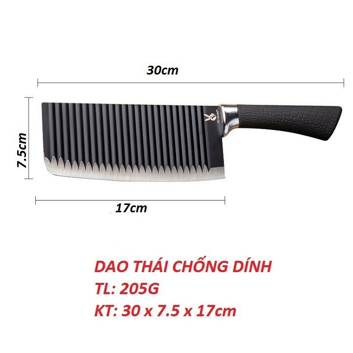 Dao đại làm bếp Nhật Bản loại 1 lưỡi thép siêu bén và cán cao su cao cấp