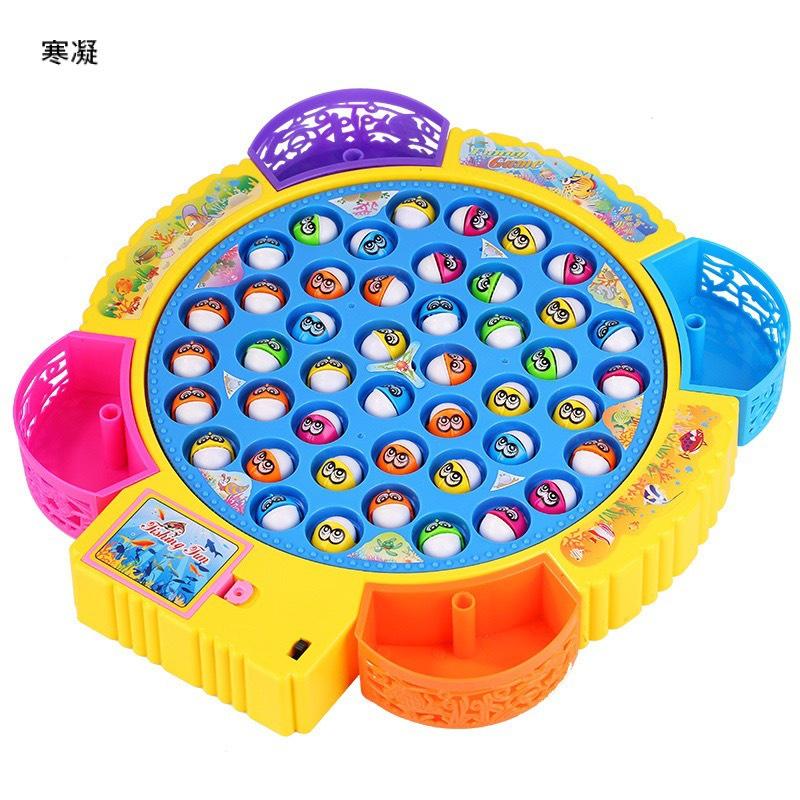 Bộ đồ chơi câu cá 45 con đĩa xoay có nhạc fishing -Trò chơi giáo dục và giải trí cho bé trai và bé gái