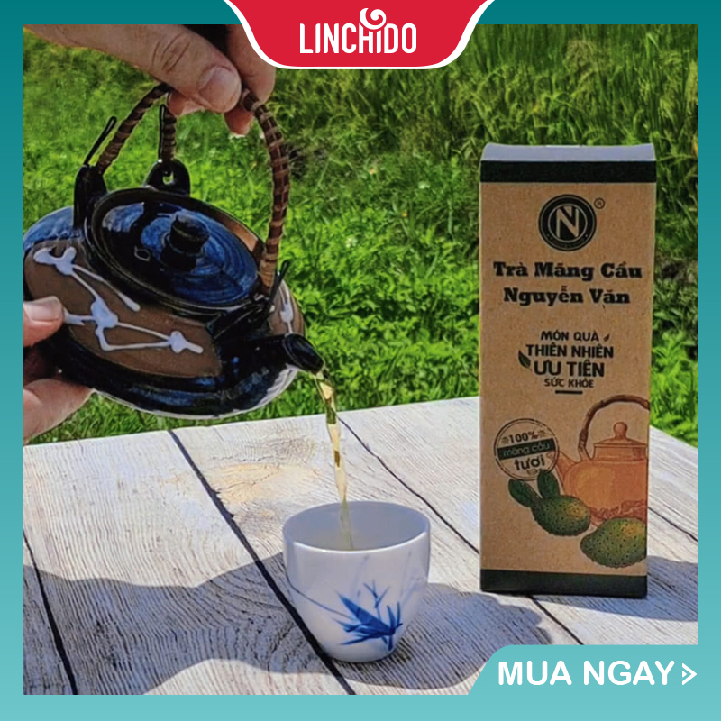 Trà Mãng Cầu - 100% mãng cầu xiêm tươi sấy khô - Hộp 100 GRAM