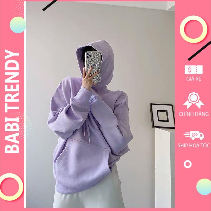 Áo hoodie nam nữ áo khoác A phong cách ovesize nỉ siêu đẹp Unisex Form Rộng – ST09 - babitrendy