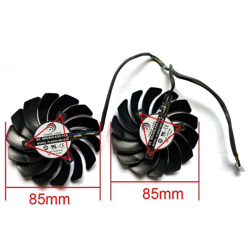 New DIY 87MM PLD09210S12HH 4Pin Cooler Fan MSI ARMOR R&X470 R&X 480 R&X570 R&X580 Graphics Video Card Cooling Fans