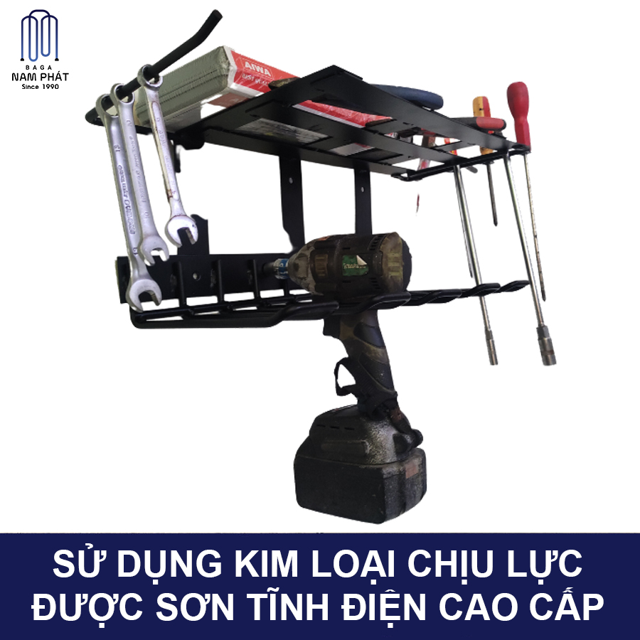 Trọn bộ kệ treo máy khoan, Kệ treo dụng cụ sửa chữa thiết bị pin máy khoan cho thợ DIY