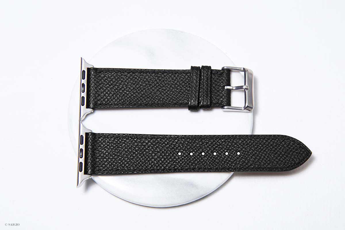 Dây Đồng Hồ Apple Watch 49mm 45mm 44mm 42mm, Chất Liệu Da Bê EPSOM Thảo Mộc Cao Cấp, Nhập Khẩu Từ Châu Âu, Dây Đeo Phong Cách Hiện Đại và Sang Trọng, Tương Thích Các Phiên Bản Series Ultra2/Ultra/SE2/SE/10/9/8/7/6/5/4/3/2/1