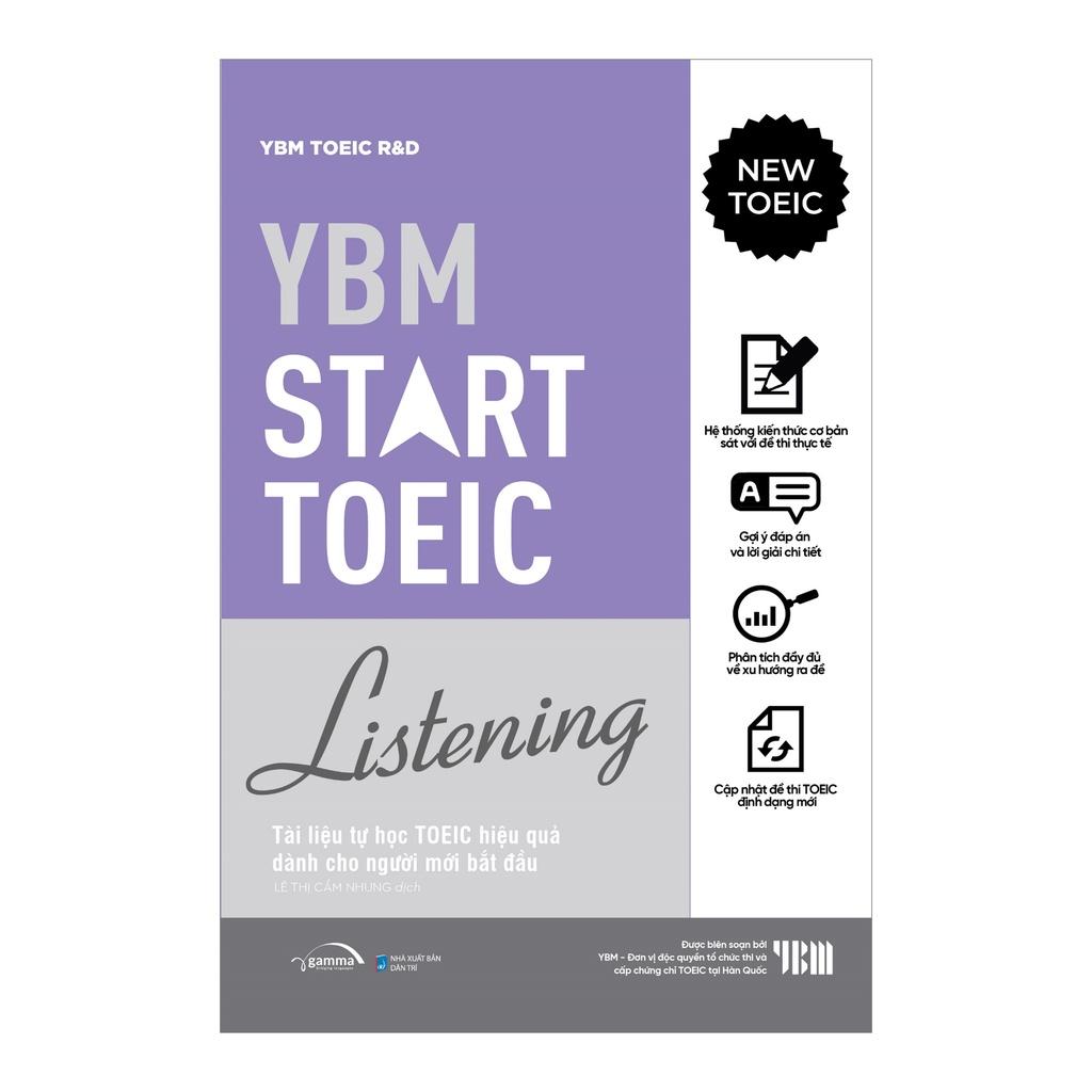Hình ảnh Sách YBM Start TOEIC Listening - Tài Liệu Tự Học TOEIC Hiệu Quả Dành Cho Người Mới Bắt Đầu - Alphabooks - BẢN QUYỀN